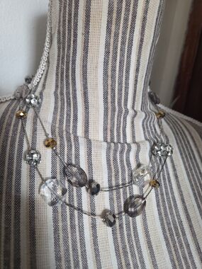 Delicate Multi-Bead Crystal Necklace